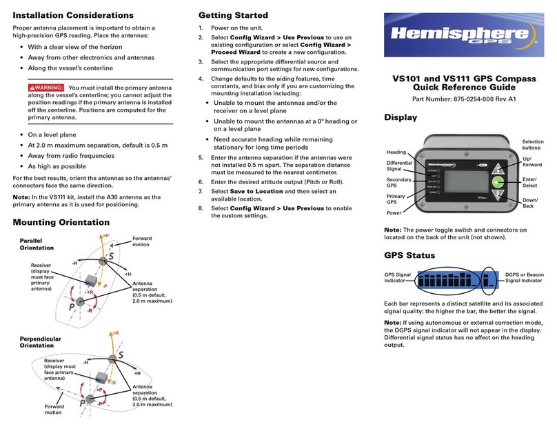 Hemisphere GPS VS101 User manual