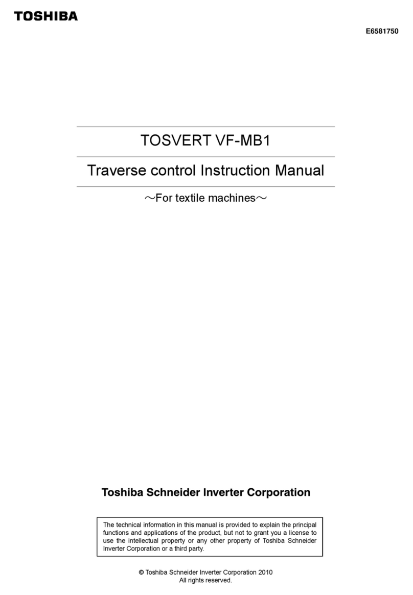 Toshiba TOSVERT VF-MB1 User manual Toshiba TOSVERT VF-MB1 User manual