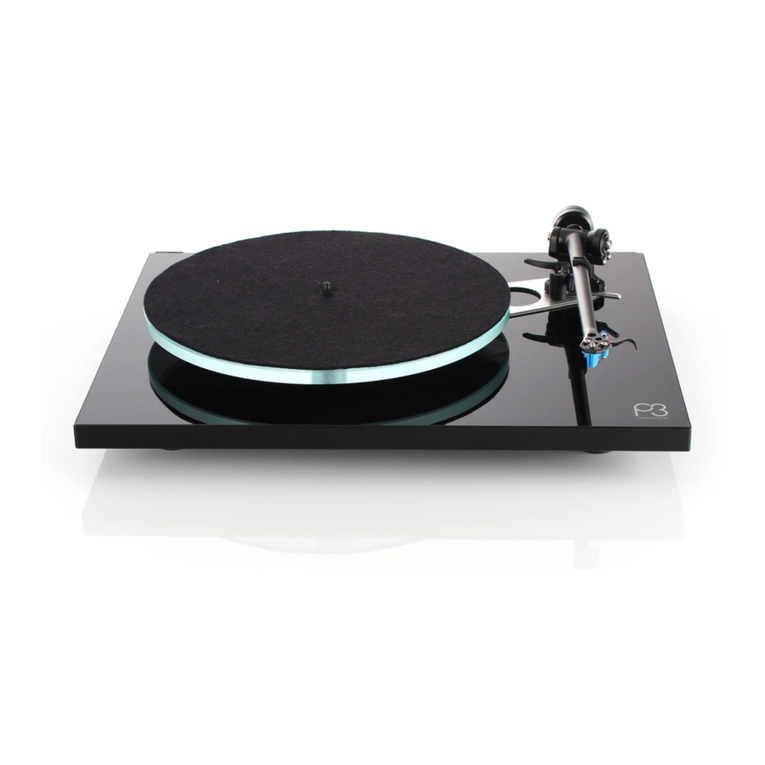 Rega P3 Quick start up guide
