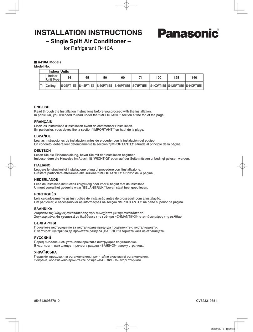 Panasonic S-36PT1E5 User manual