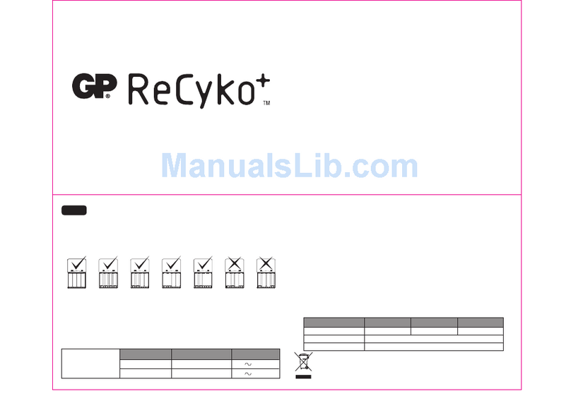 GP ReCyko+ AR01 instruction manual