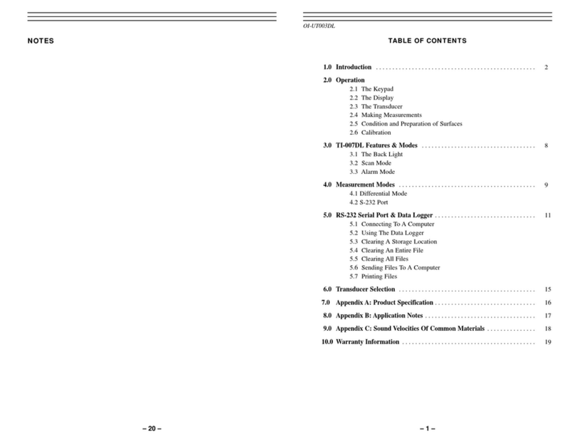 ELECTROMATIC TI-007DL User manual