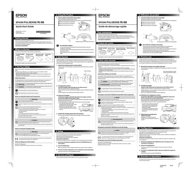 Epson Pulsense PS-100 User manual