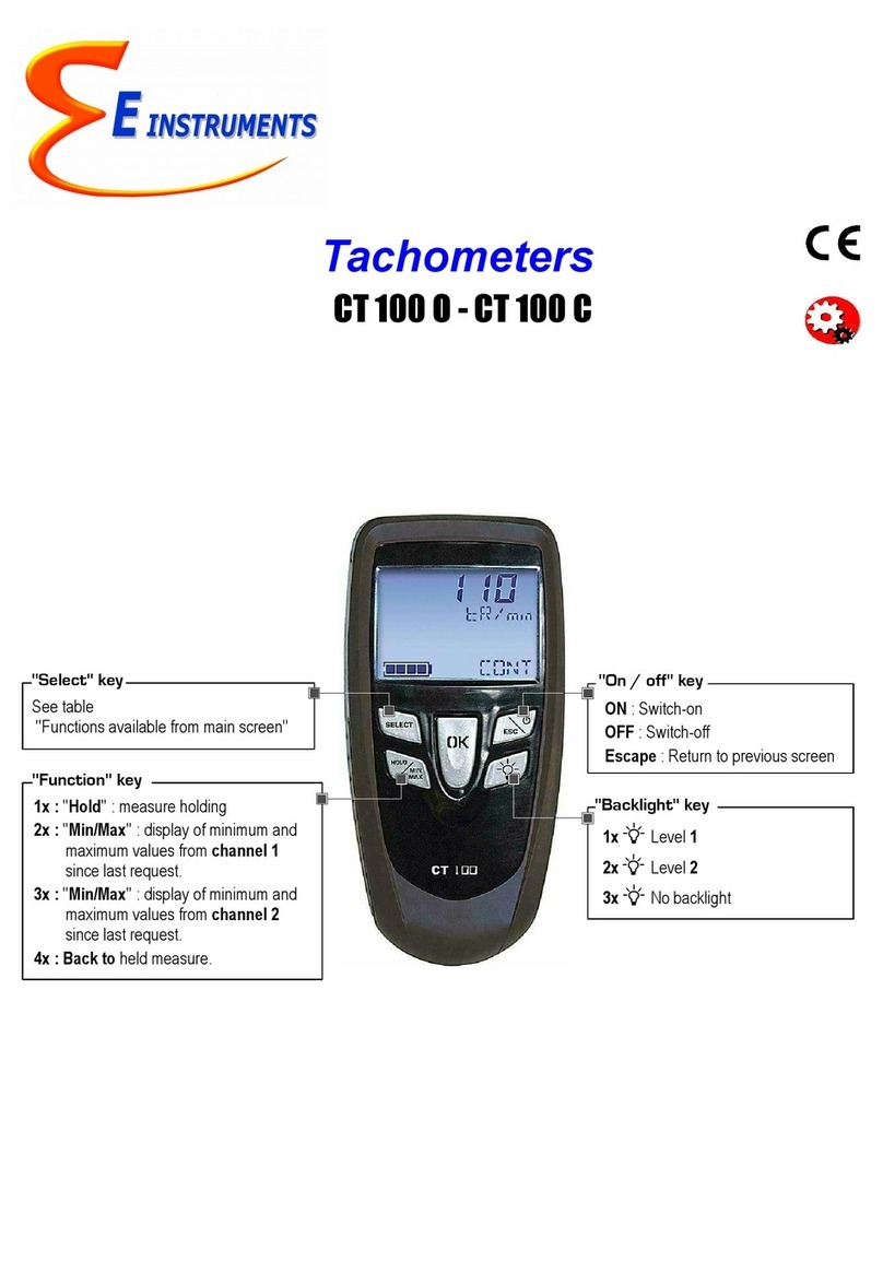 E Instruments CT 100 O User manual