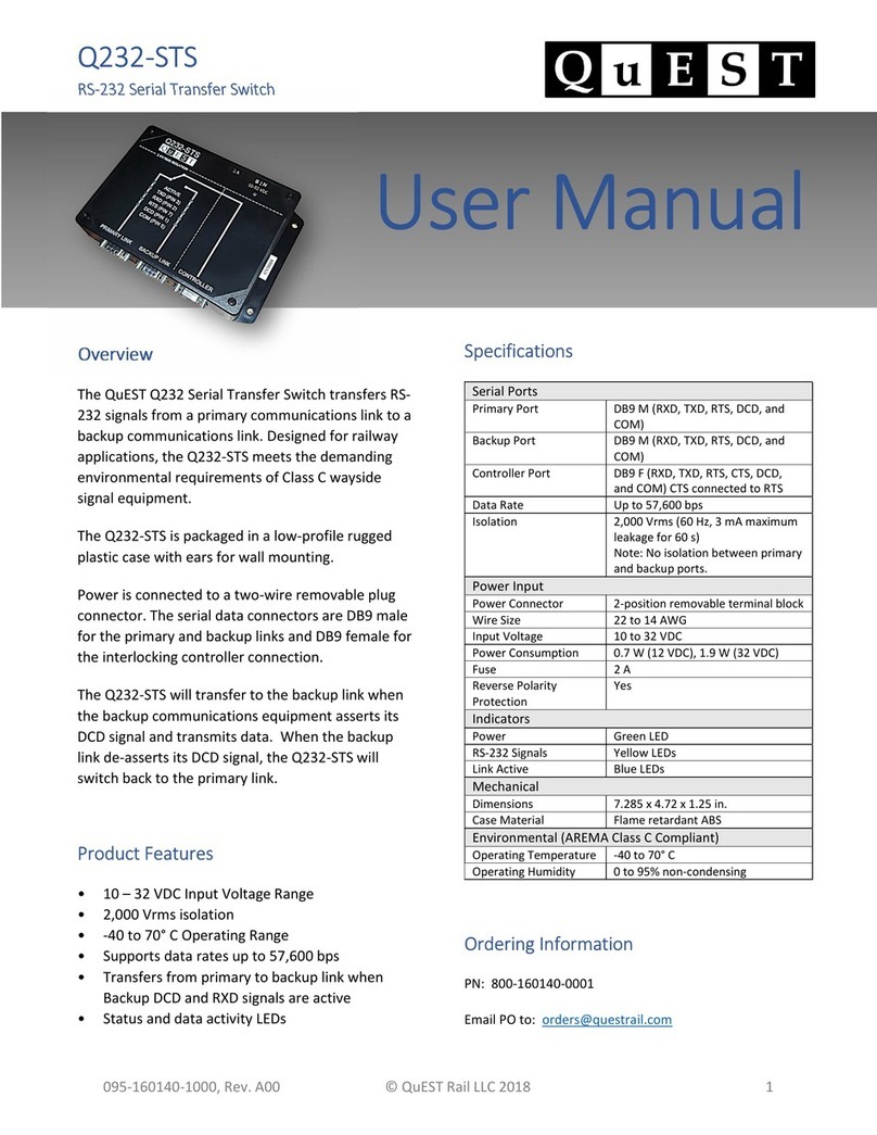 Quest Engineering Q232-STS User manual