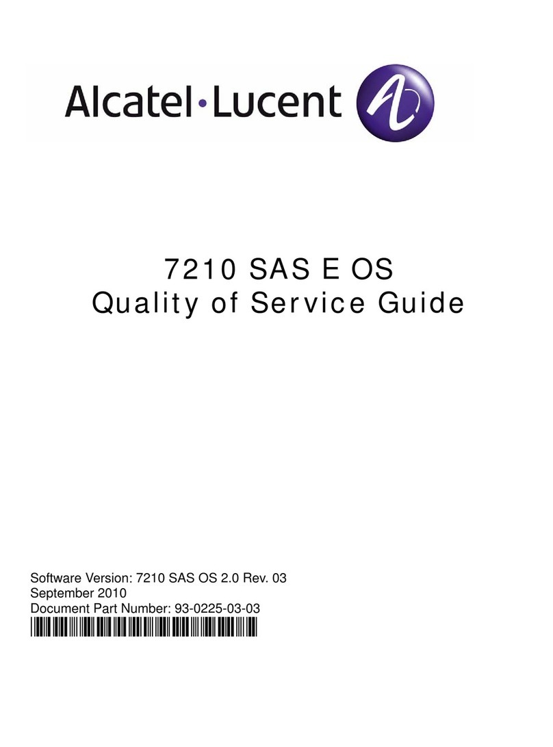 Alcatel-Lucent 7210 SAS E OS User manual