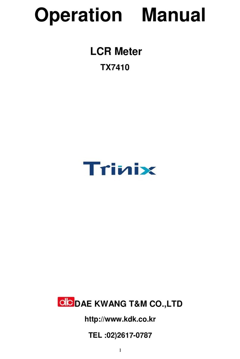Trinix TX7410 Operation manual