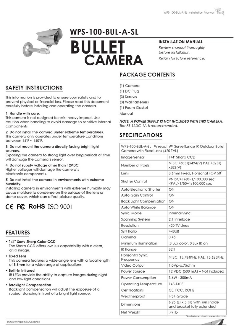 Wirepath WPS-100-BUL-A-SL User manual Wirepath WPS-100-BUL-A-SL User manual