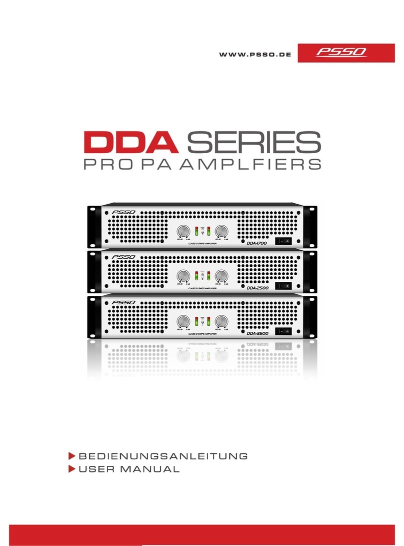 PSSO DDA-1700 user manual