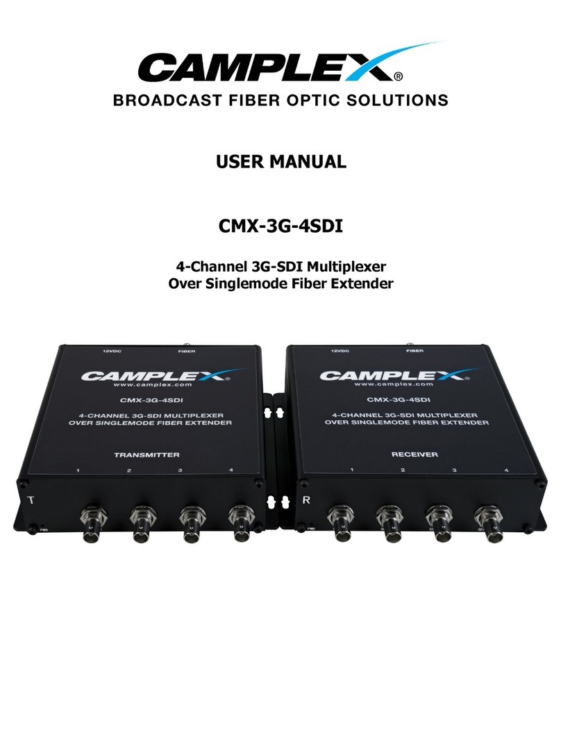 Camplex CMX-3G-4SDI user manual