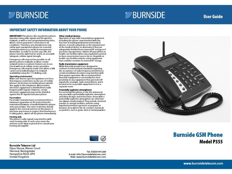 Burnside P355 User manual