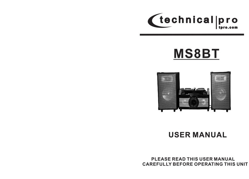 Technical Pro MS8BT user manual