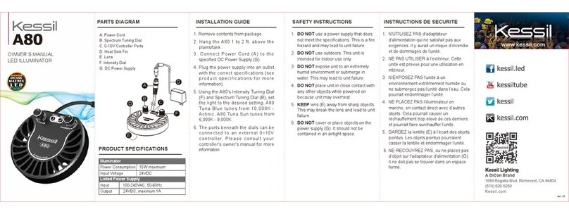 Kessil A80 owner's manual