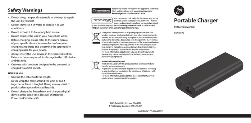 Goji G6PBBK17C User manual