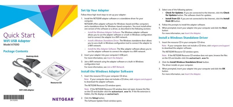 NETGEAR A7000 quick start