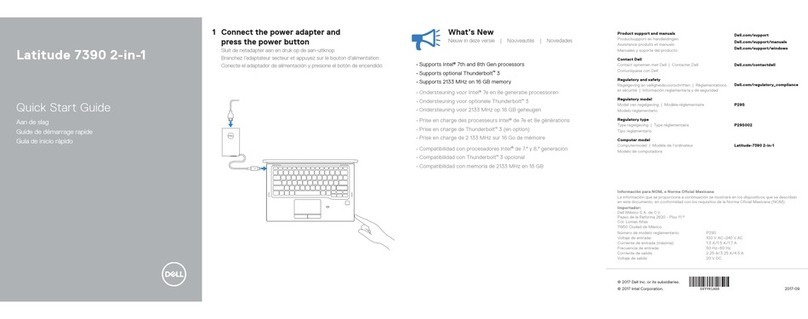 Dell Latitude 7390 2-in-1 quick start guide