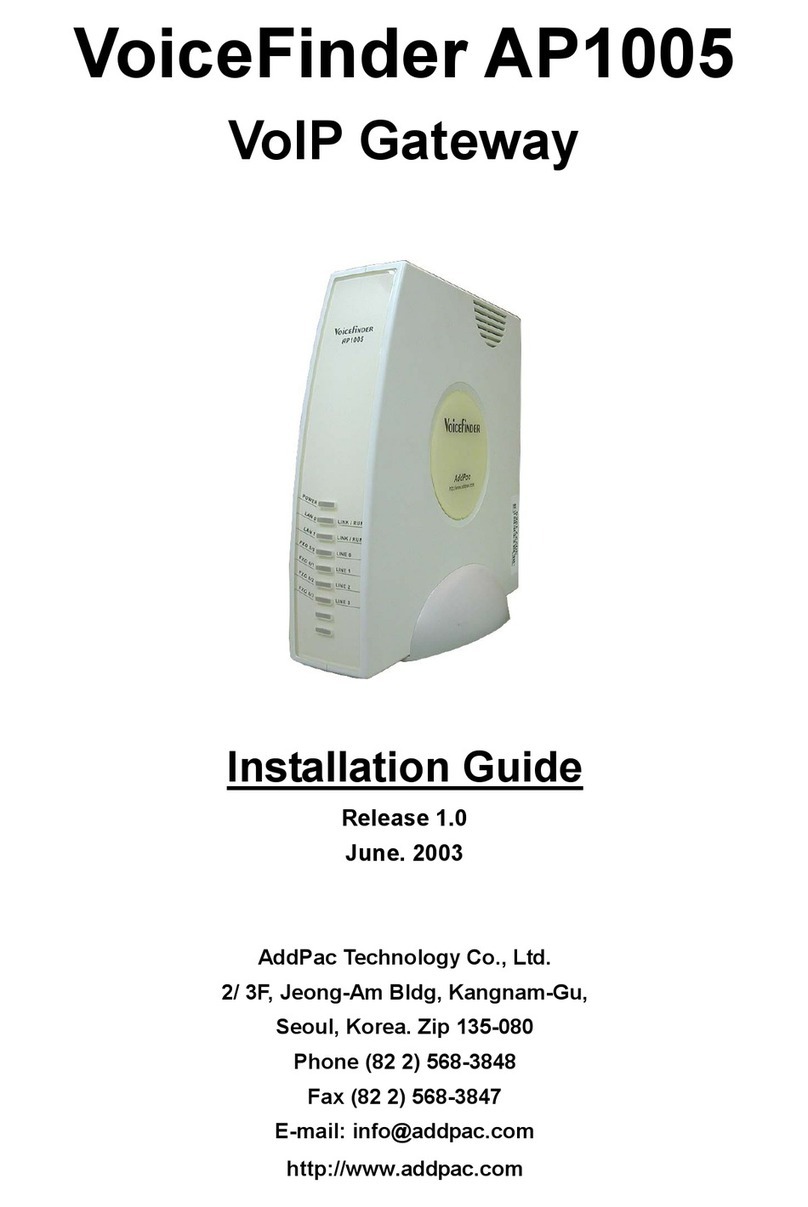 AddPac VoiceFinder AP1005 installation guide