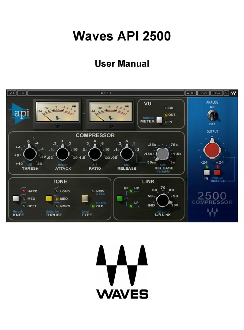 Waves API 2500 User manual