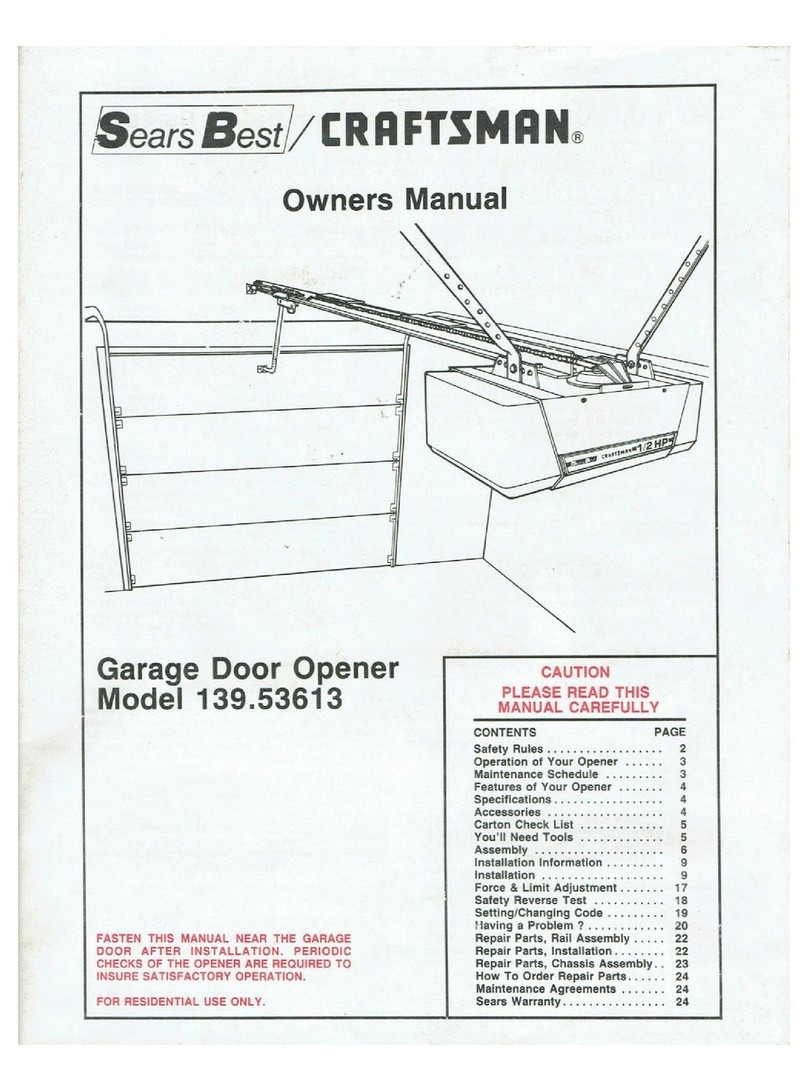 Sears Craftsman 139.53613 owner's manual Sears Craftsman 139.53613 owner's manual