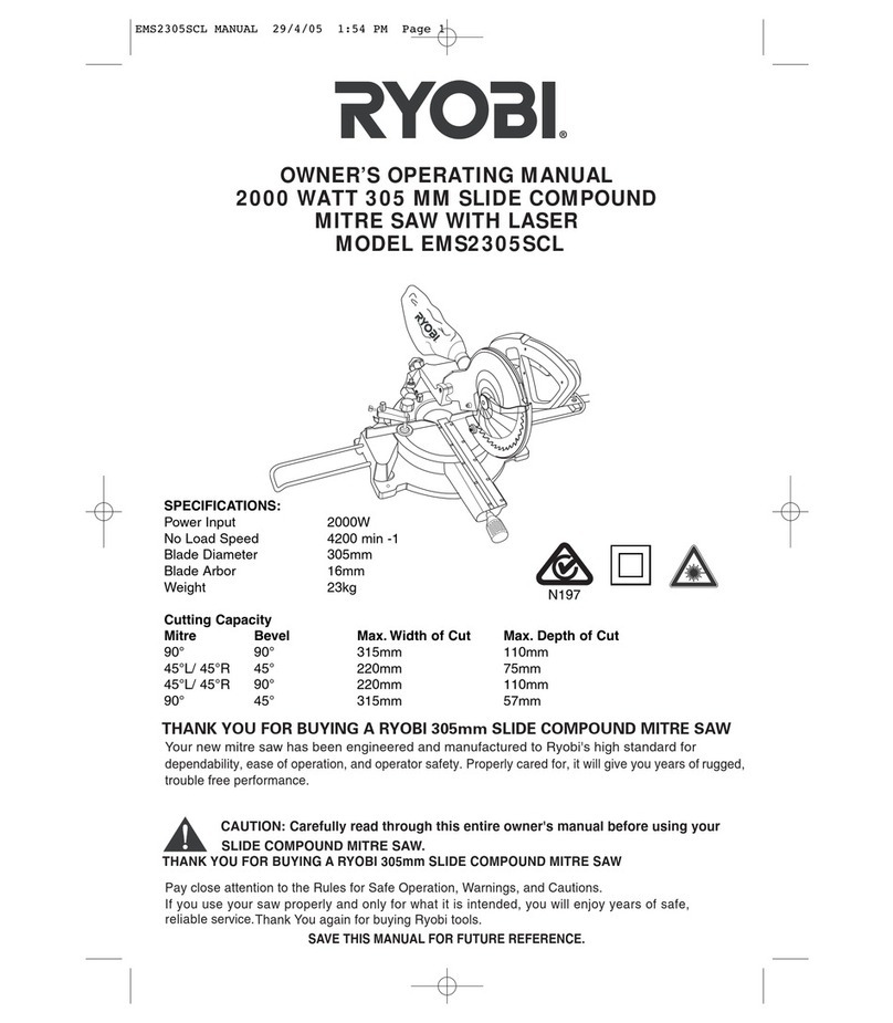 Ryobi EMS2305SCL Operation manual