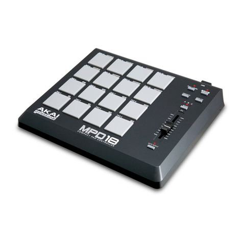 Akai MPD18 User manual