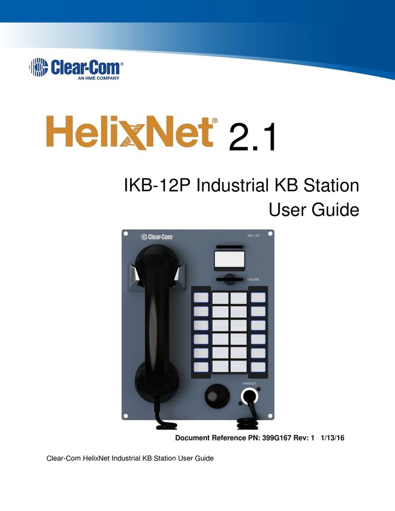 Clear-Com HelixNet 2.1 User manual