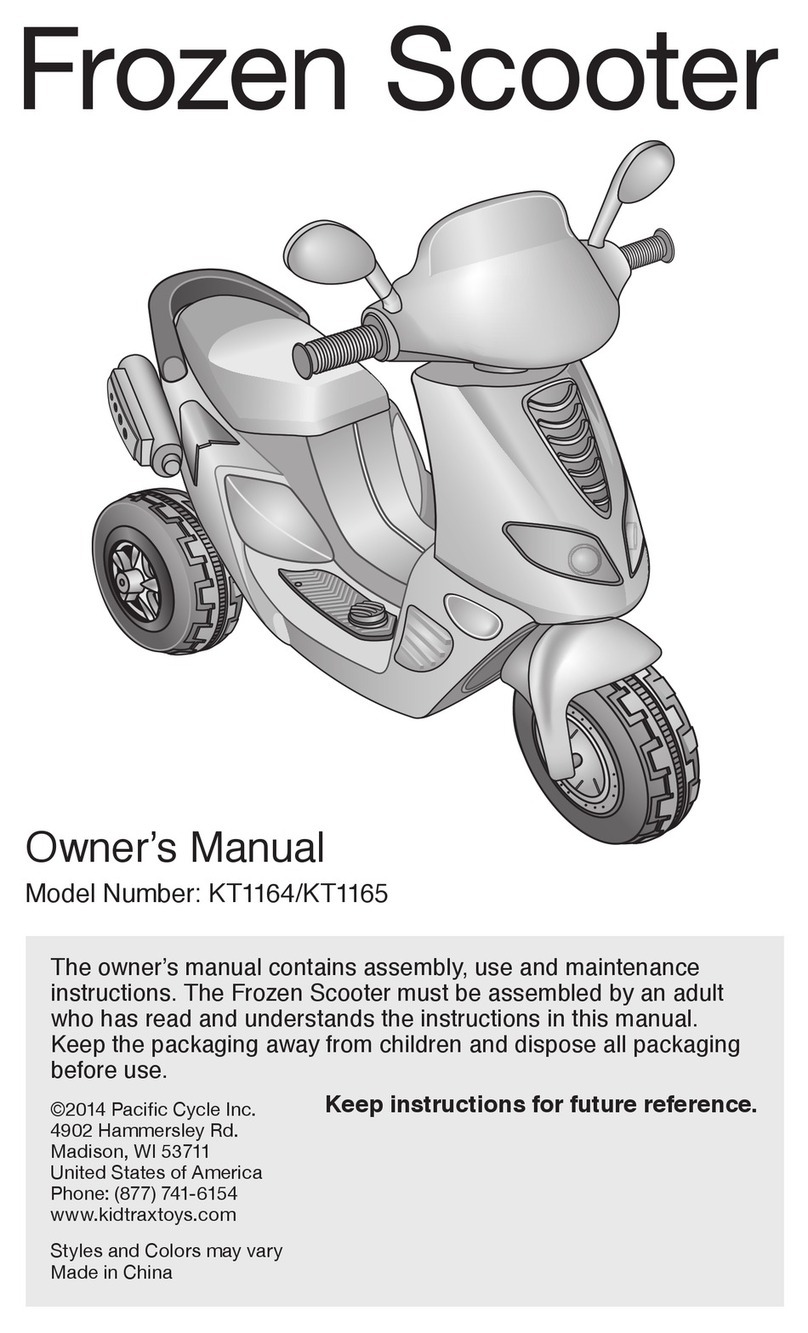 PACIFIC CYCLE KT1165 owner's manual