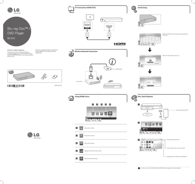 LG BP340 User manual