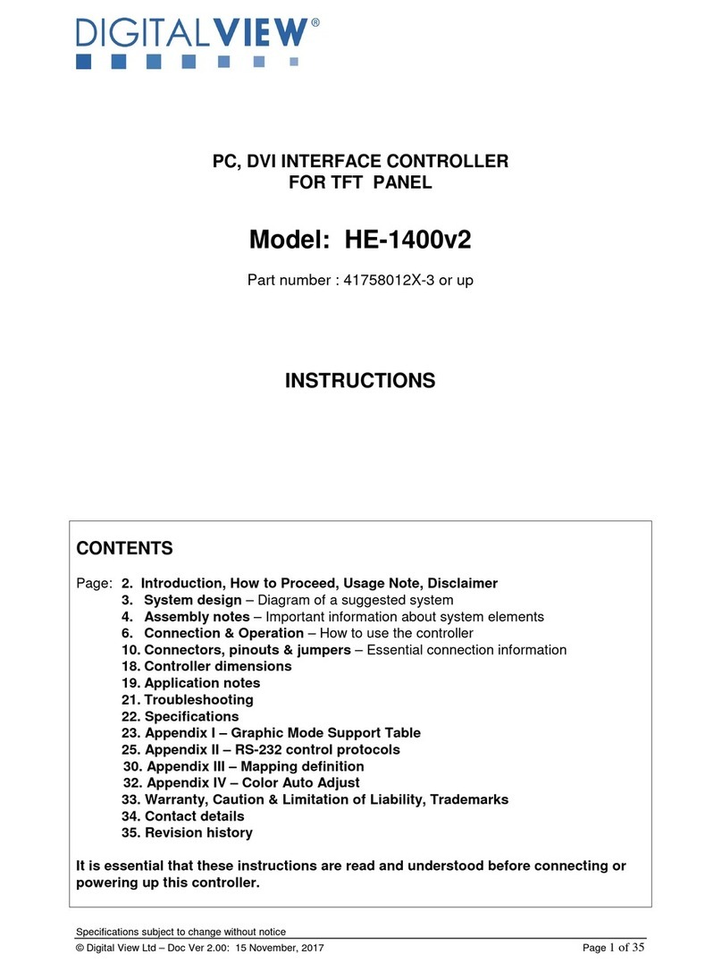digitalview HE-1400v2 instructions