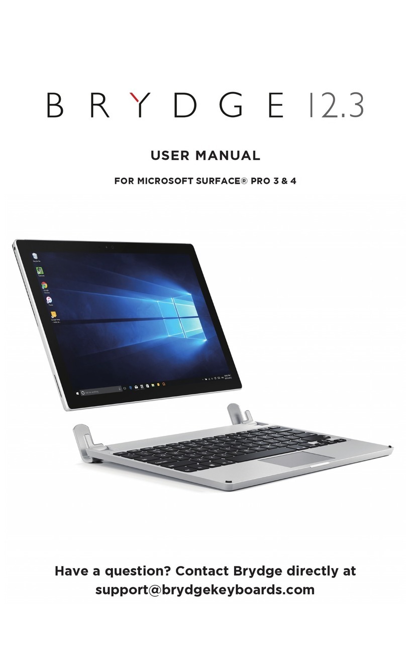 Brydge 12.3 user manual