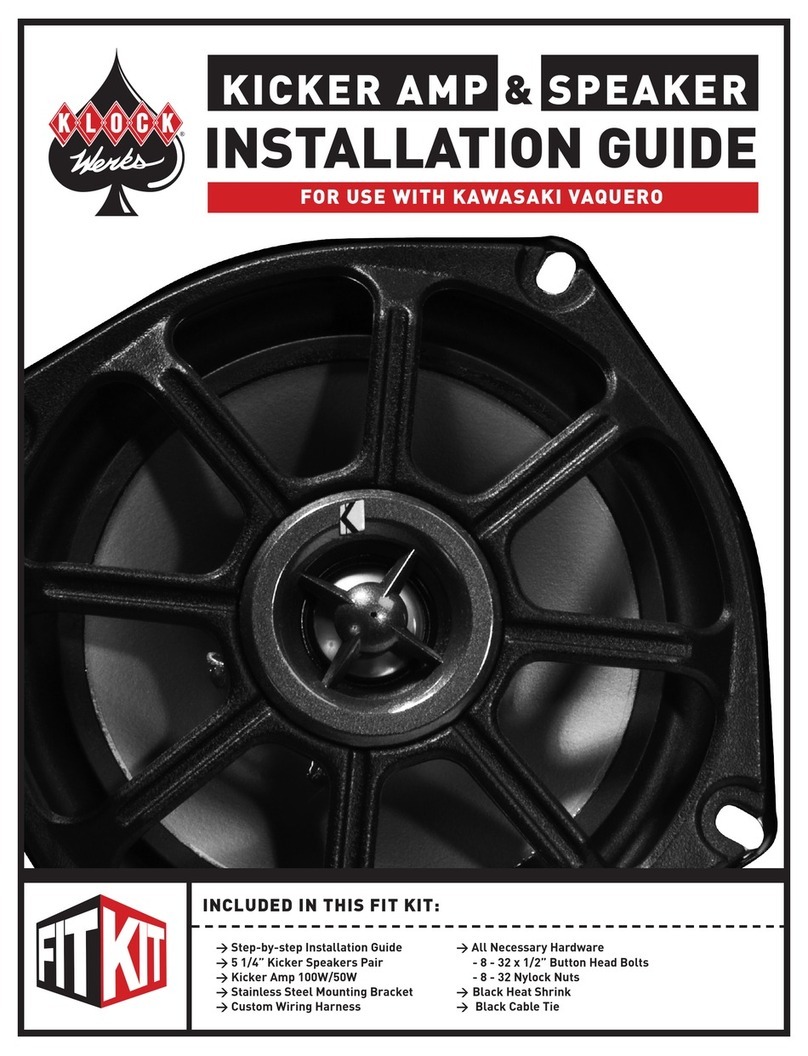 Kicker FKAVV09 User manual