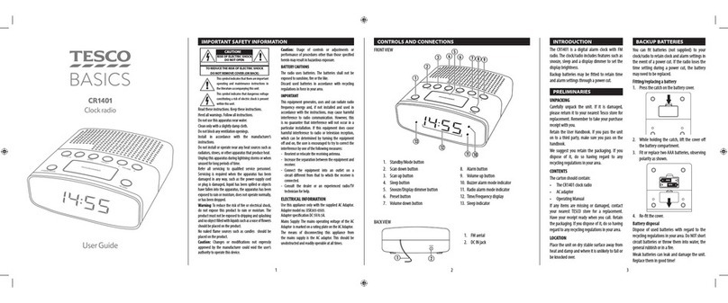 Tesco CR1401 user guide