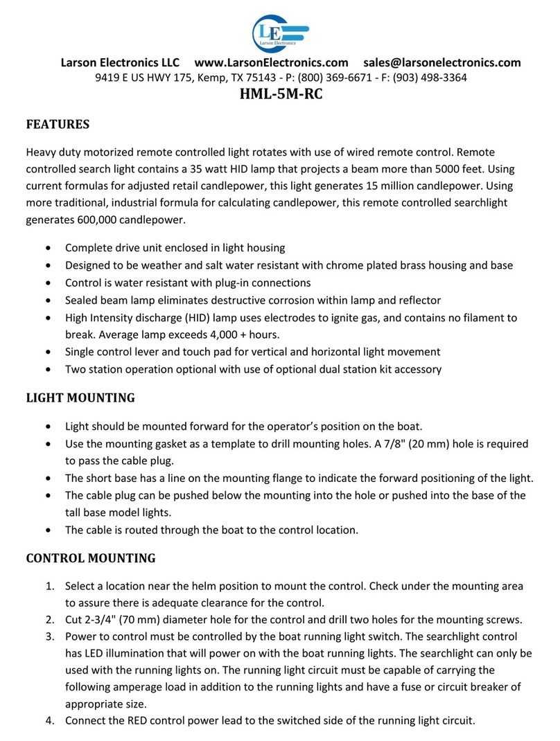 Larson Electronics HML-5M-RC User manual Larson Electronics HML-5M-RC User manual