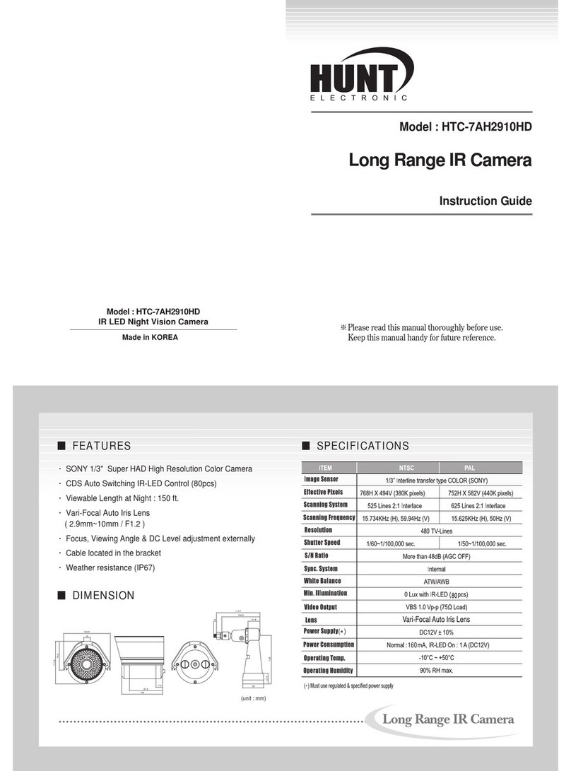 Hunt Electronic HTC-7AH2910HD Instruction guide