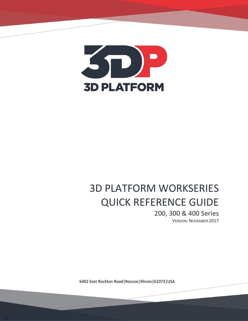 3D Platform WorkSeries 200 Series Quick reference guide