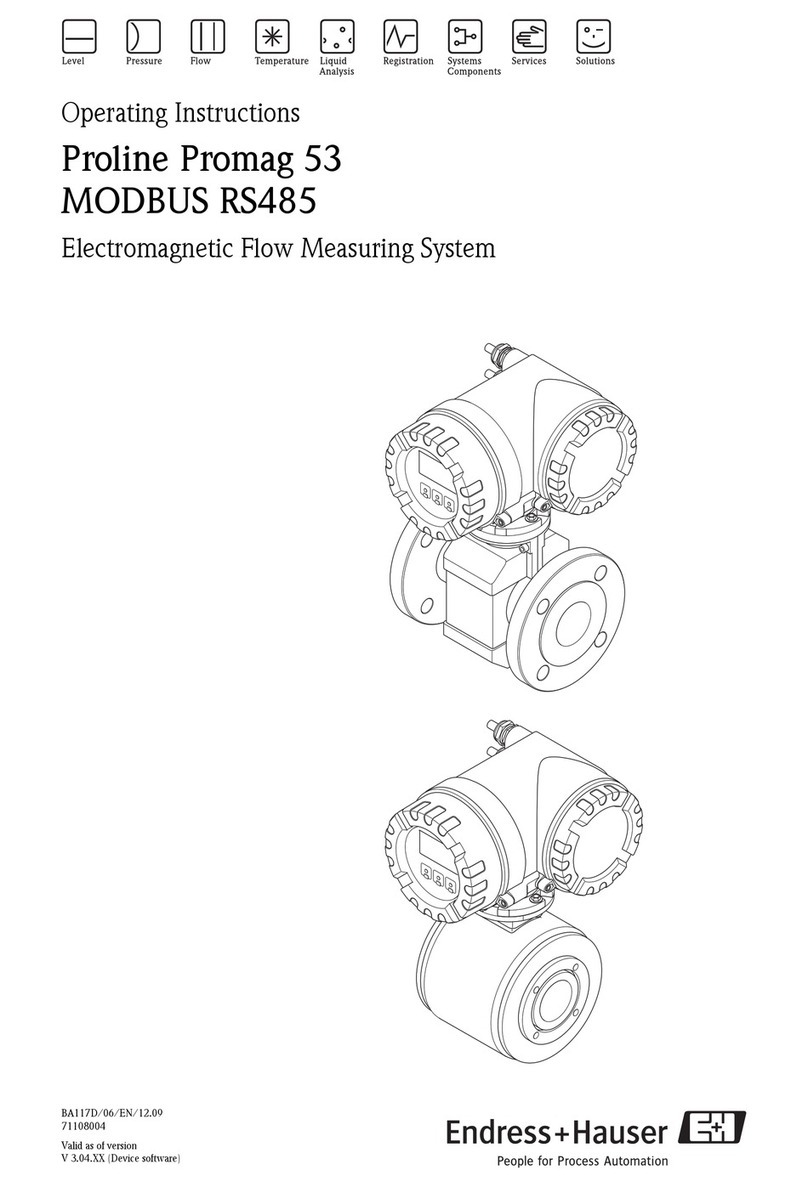Endress+Hauser MODBUS RS485 operating instructions