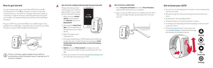 Polar Electro A370 User manual