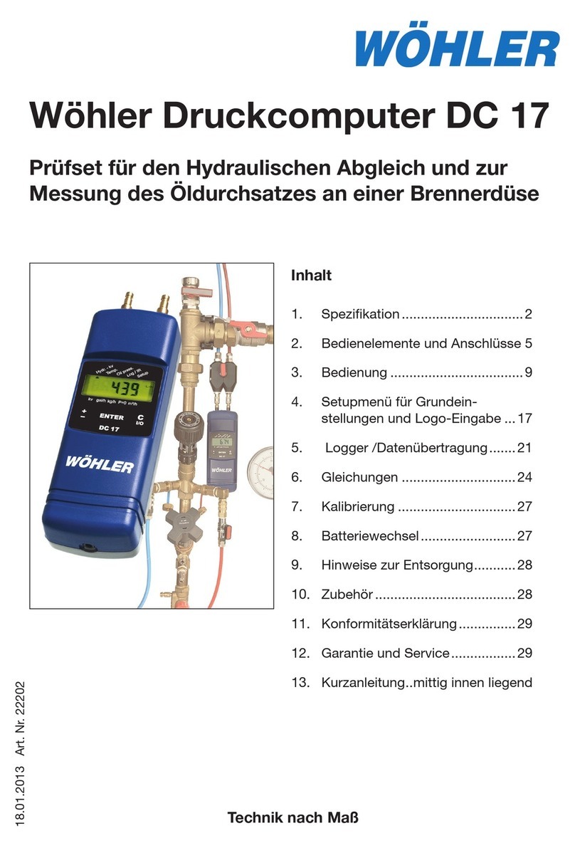 Wohler DC 17 User manual