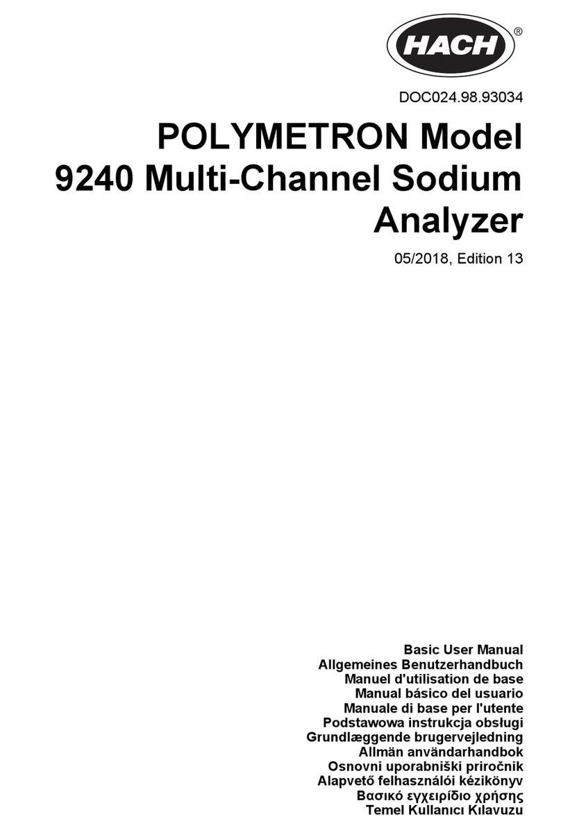 Hach polymetron 9240 Quick manual