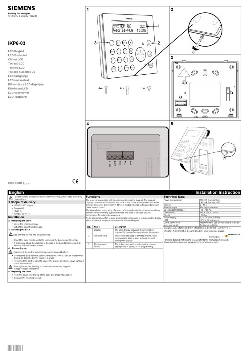 Siemens IKP6-03 User manual