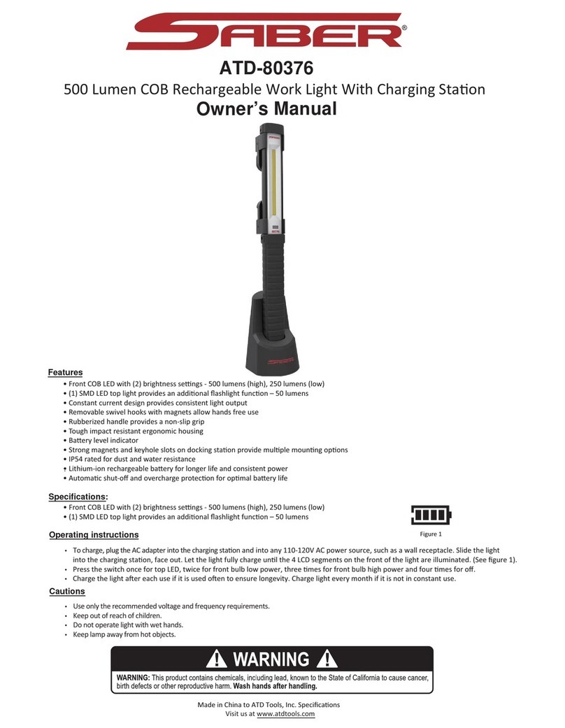 Saber Compact ATD-80376 owner's manual