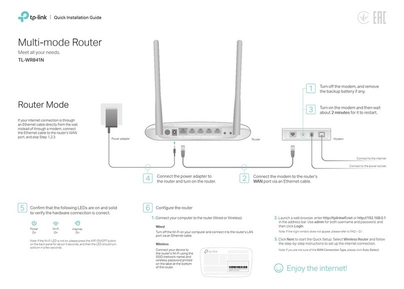 TP-Link TL-WR841N User manual