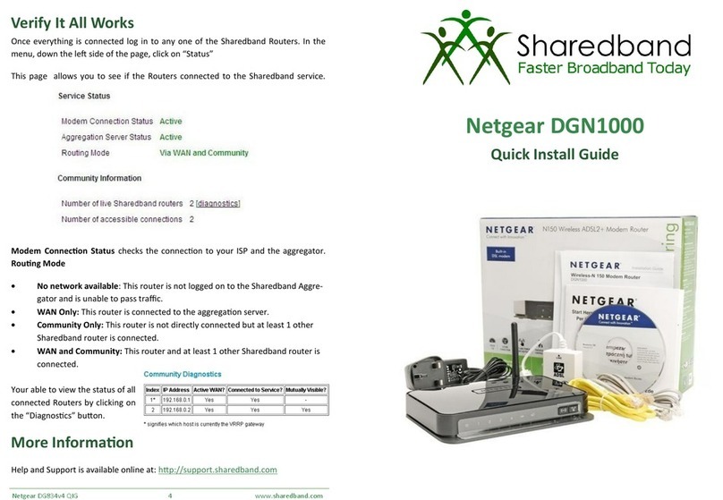 NETGEAR DGN1000 - Wireless-N Router With Built-in DSL... User manual NETGEAR DGN1000 - Wireless-N Router With Built-in DSL... User manual
