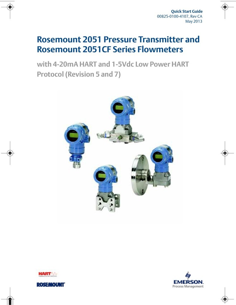 Emerson Rosemount 2051 Wireless Series quick start guide