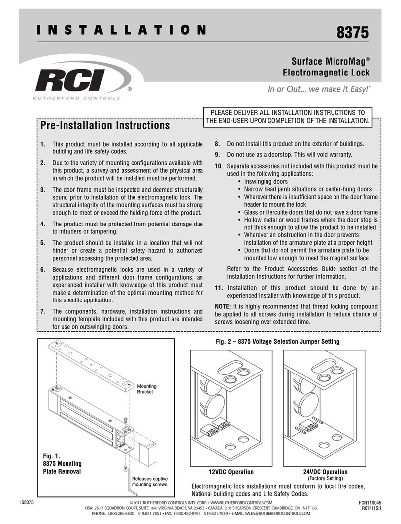 RCI Surface MicroMag 8375 Installation