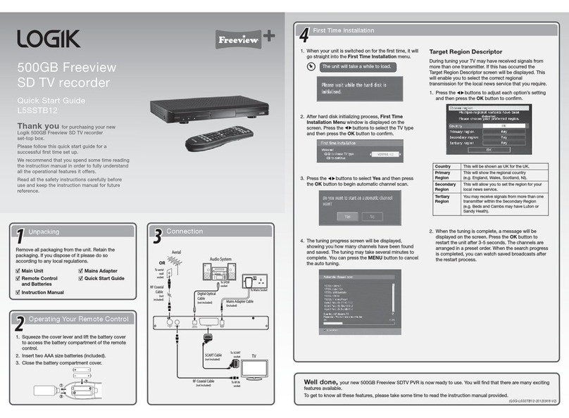 Logik L5SSTB12 quick start guide