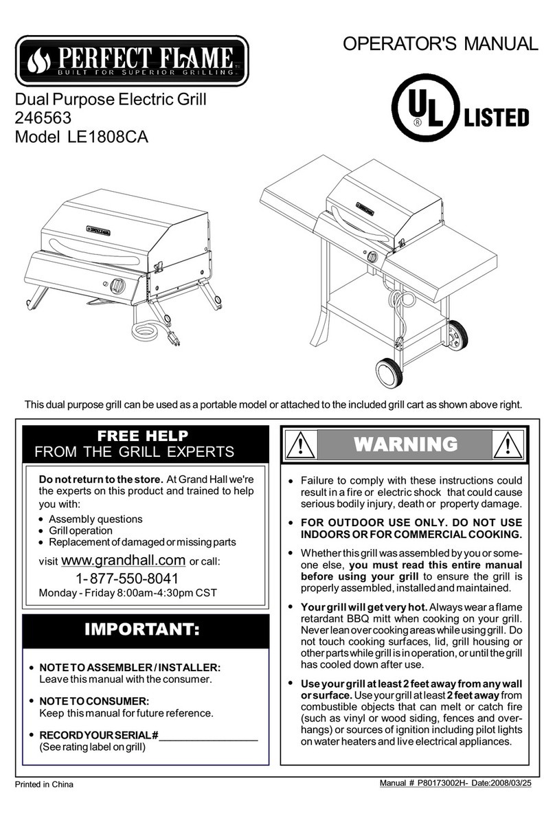Perfect Flame LE1808CA User manual