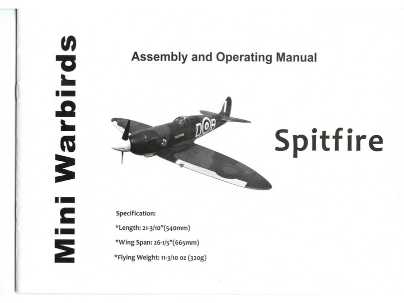 Mini Warbirds Spitfire Assembly and operating manual