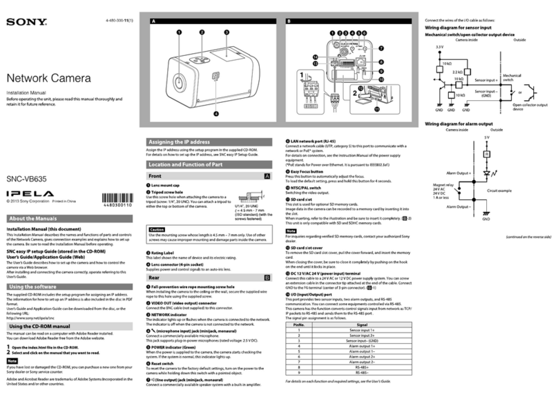 Sony SNC-VB635 User manual