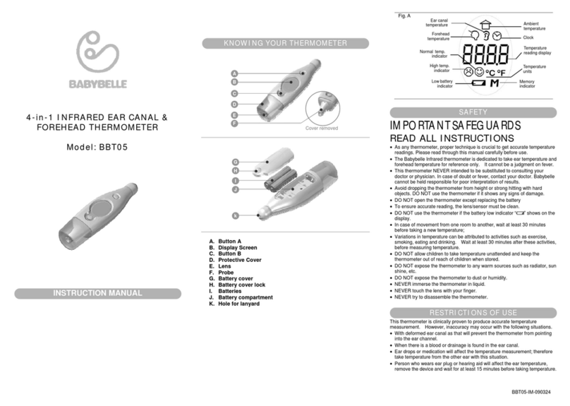 BABYBELLE BBT05 instruction manual